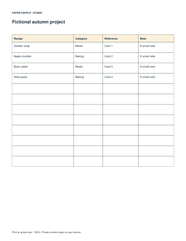 Actual Build a small recipe library example PDF page 5