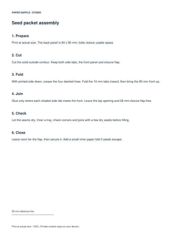 Actual Prepare a seed exchange packet example PDF page 5