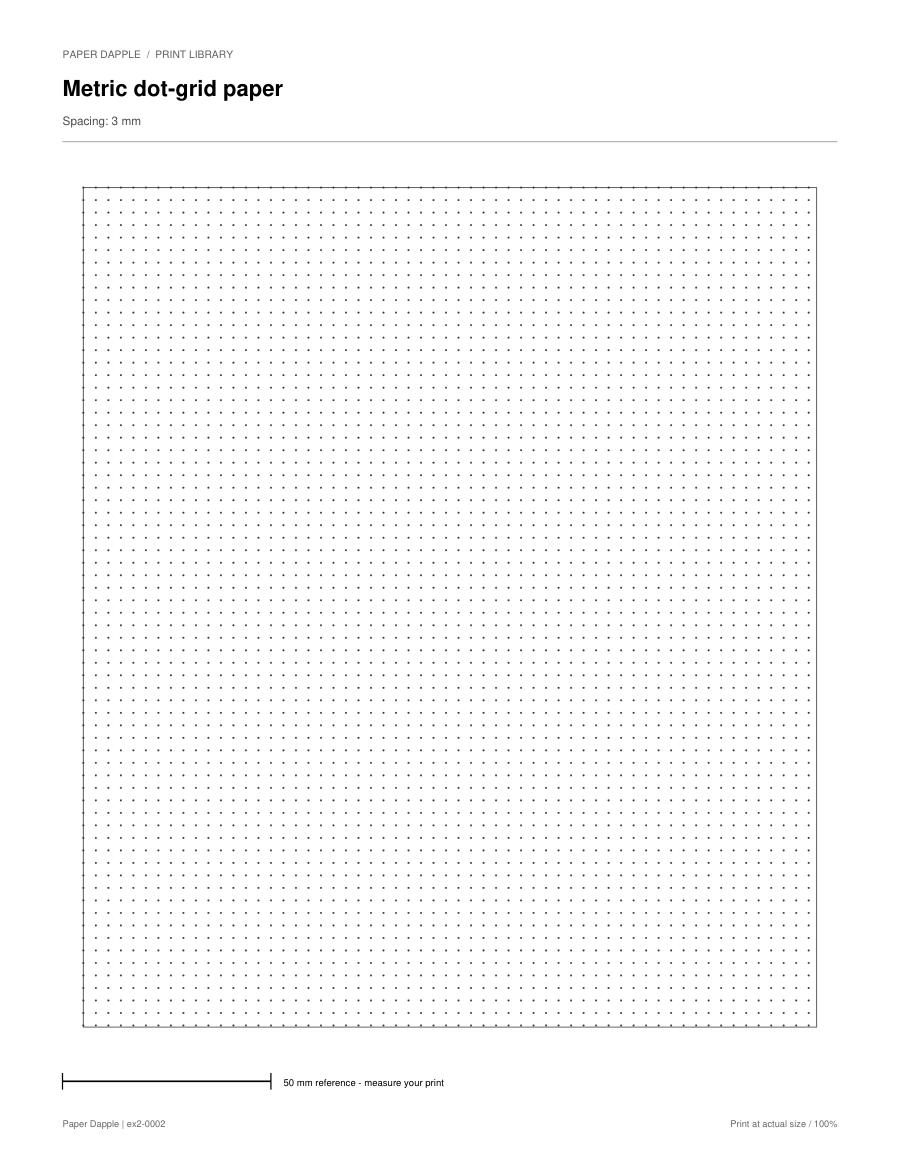 Preview of Metric dot-grid paper