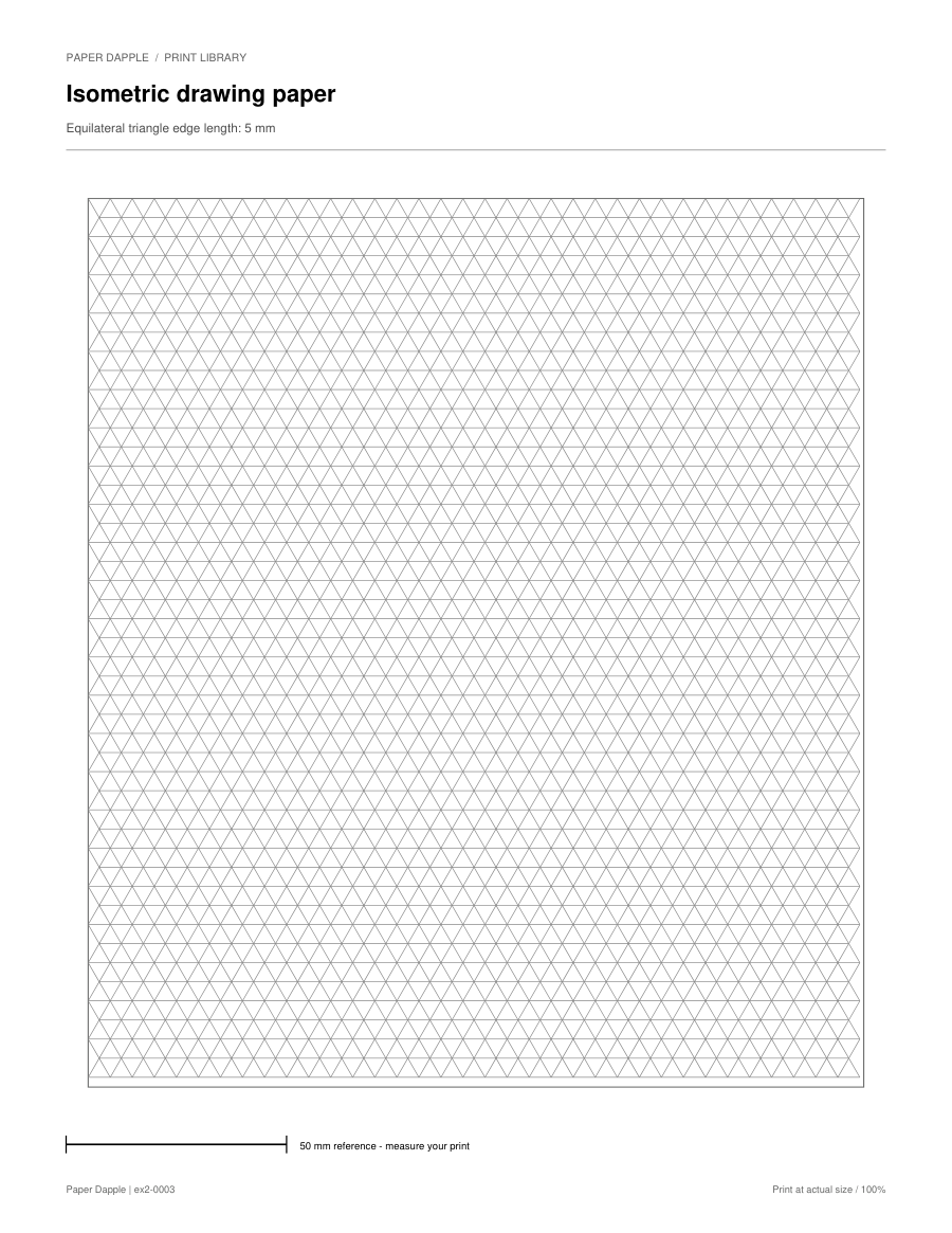 Preview of Isometric drawing paper