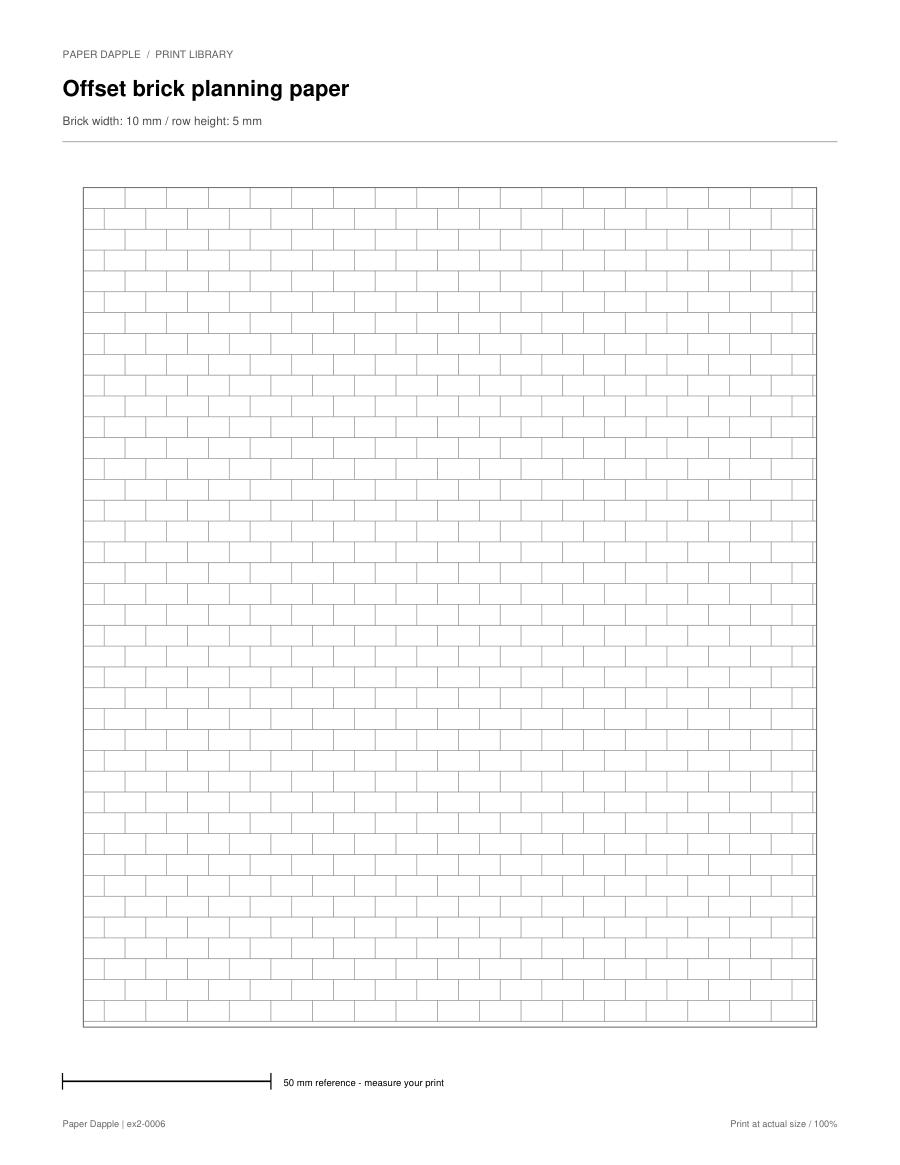 Preview of Offset brick planning paper