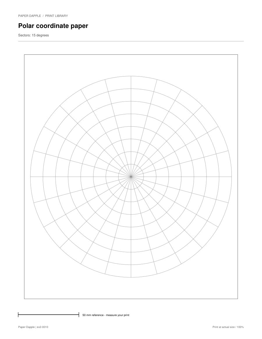 Preview of Polar coordinate paper