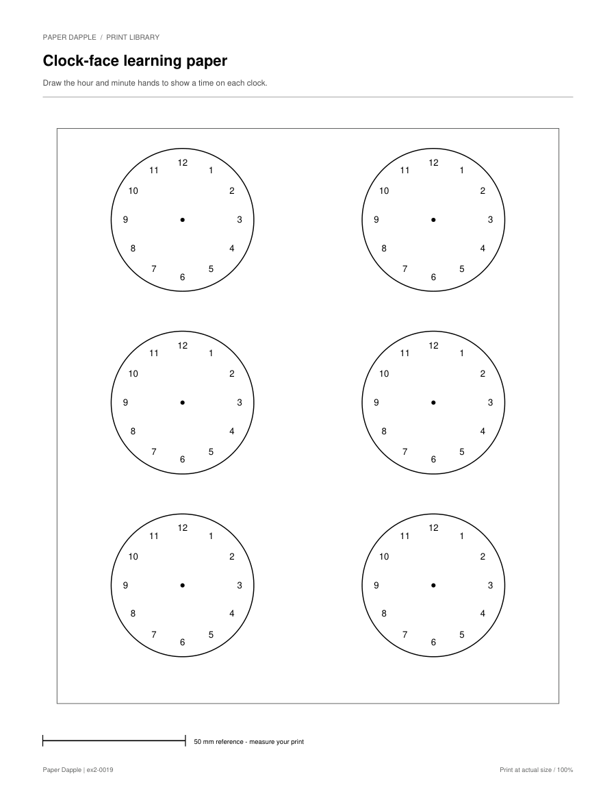 Preview of Clock-face learning paper
