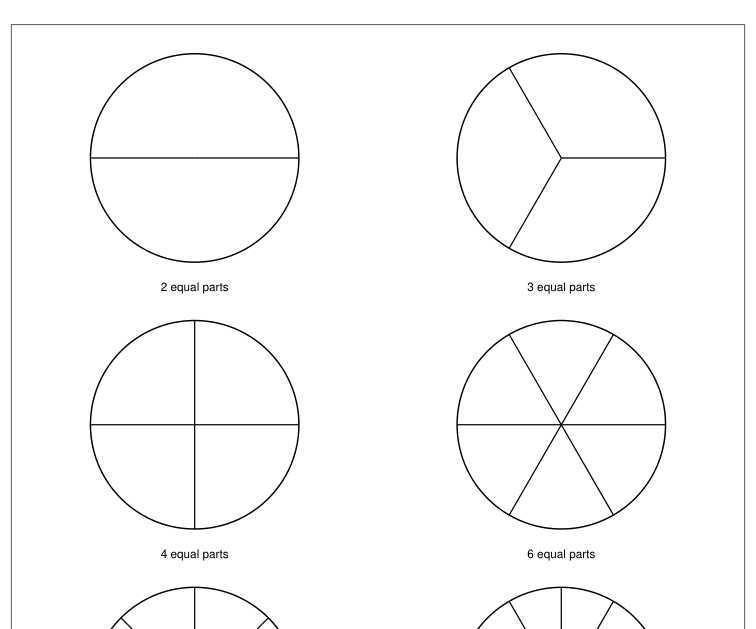 Preview of Fraction-circle working mats