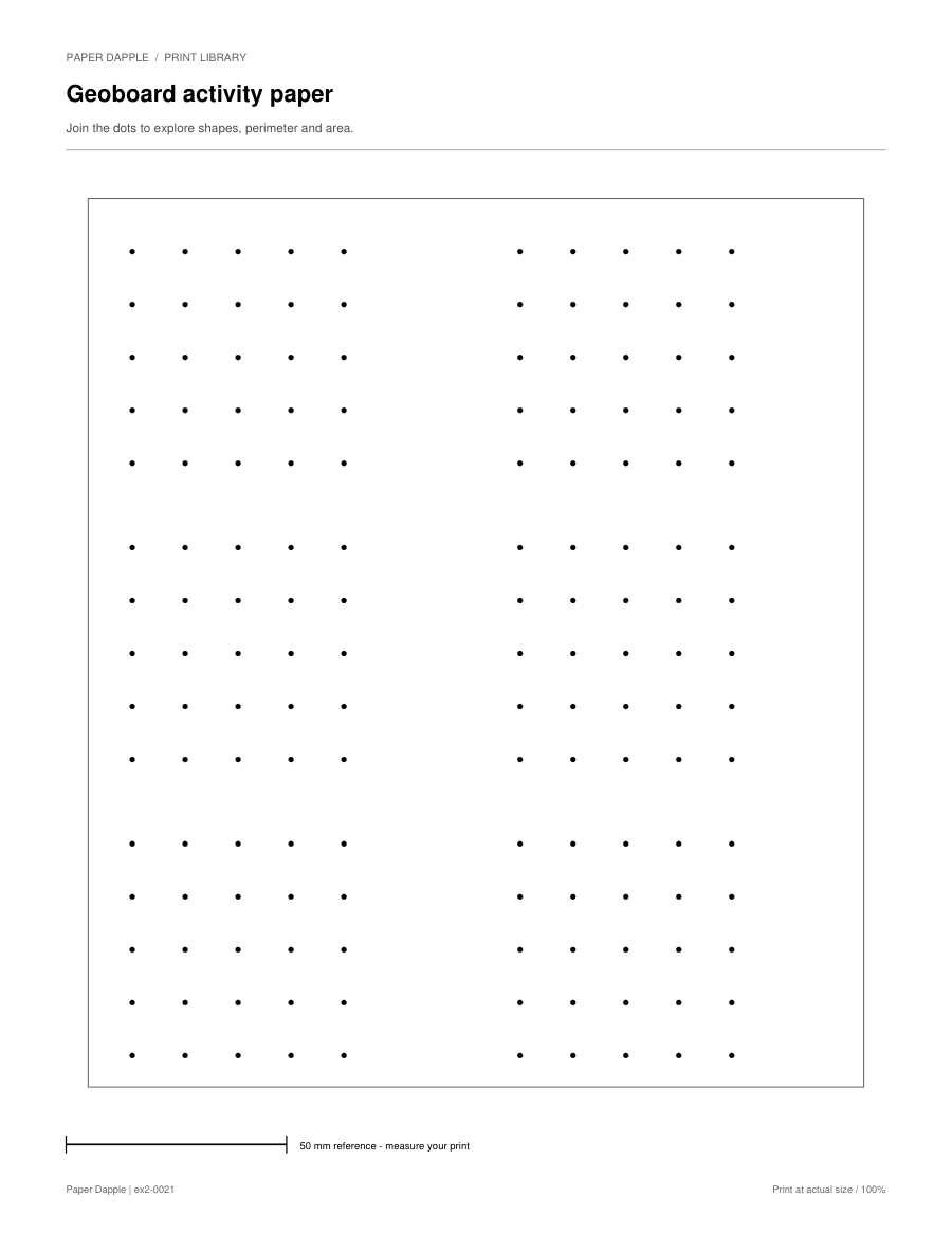Preview of Geoboard activity paper