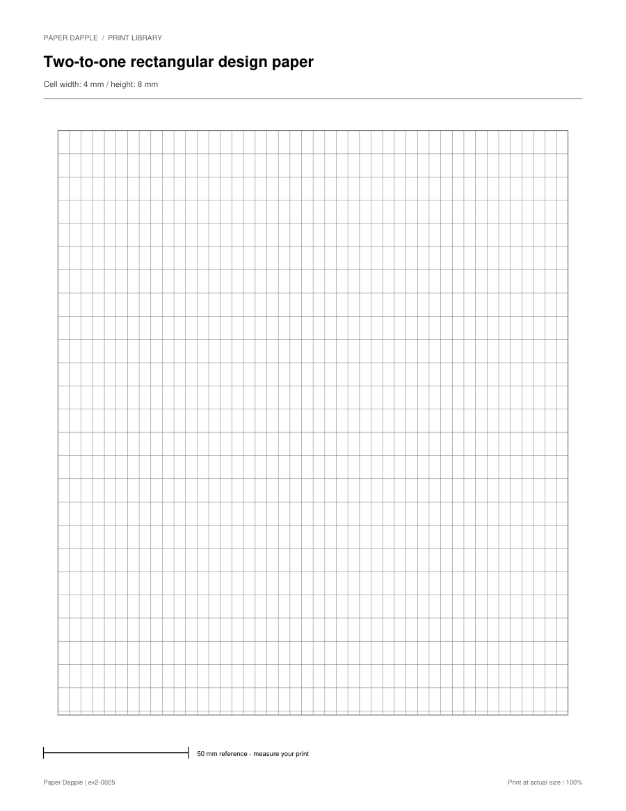 Preview of Two-to-one rectangular design paper