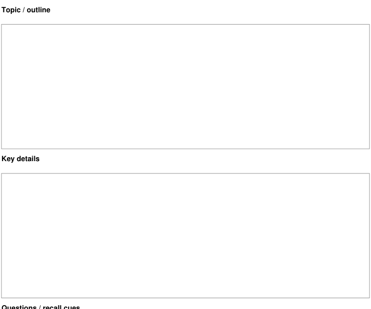 Preview of Lecture outline and questions