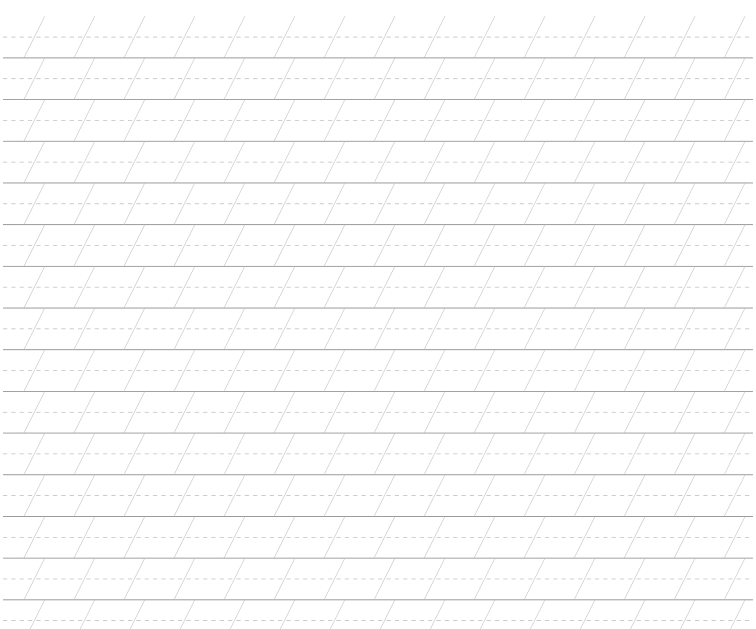 Preview of Slanted lettering guide paper
