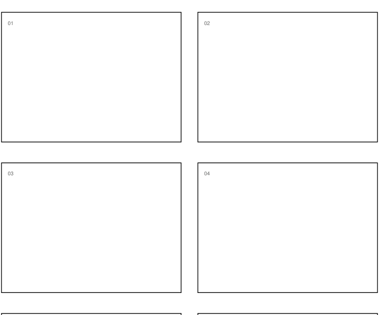 Preview of Comic planning panels