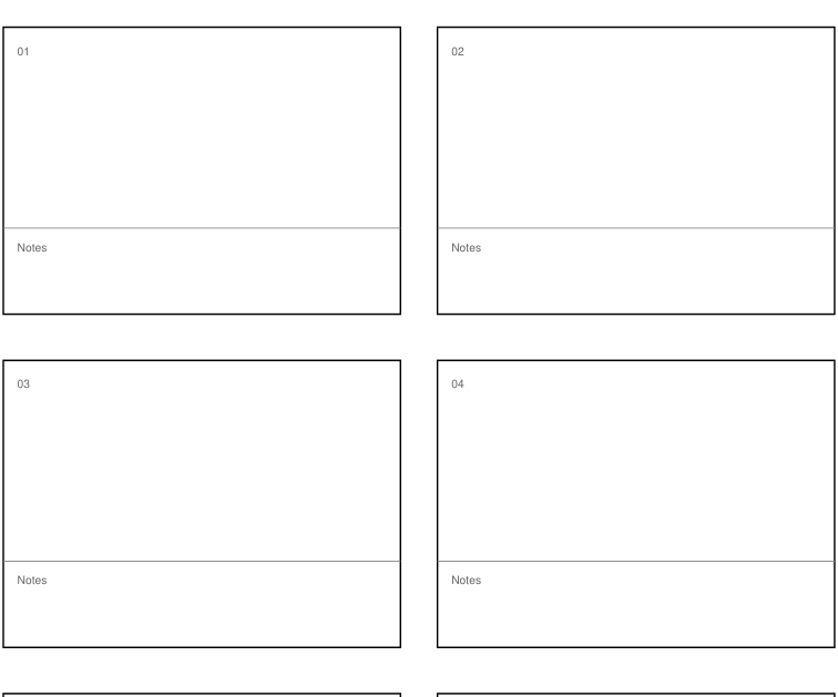 Preview of Video storyboard worksheet