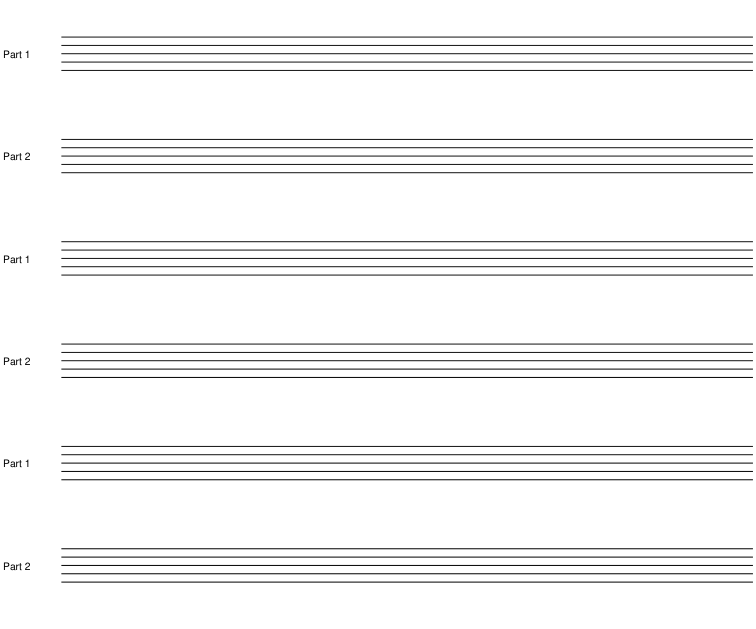 Preview of Duet score sketch sheet