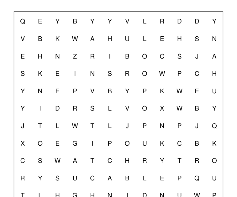 Preview of Knitting basket word-search packet