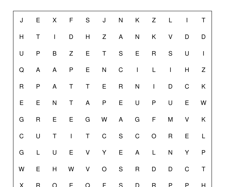 Preview of Paper studio word-search packet