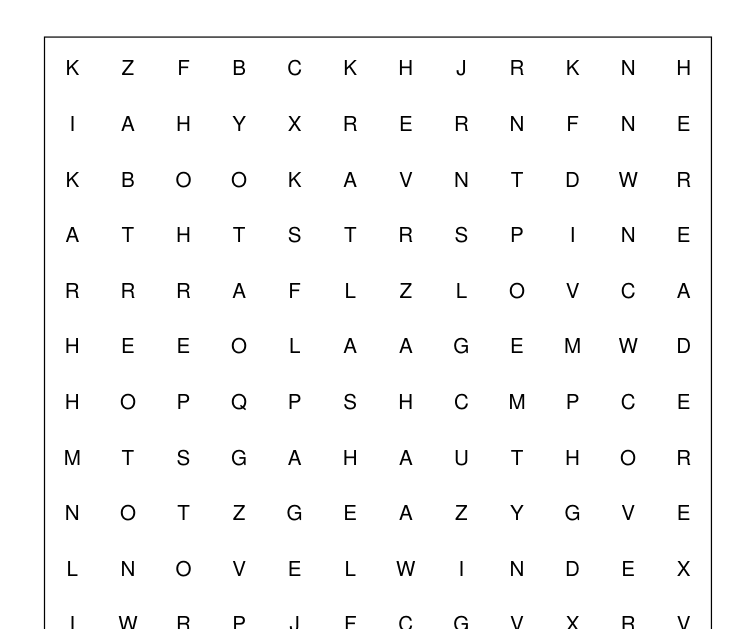 Preview of Library shelves word-search packet