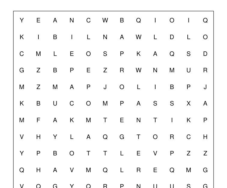 Preview of Camping equipment word-search packet