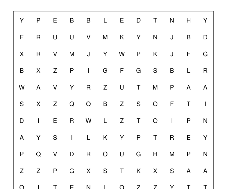 Preview of Texture words word-search packet