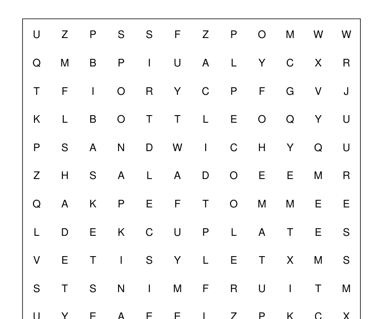 Preview of Summer picnic word-search packet
