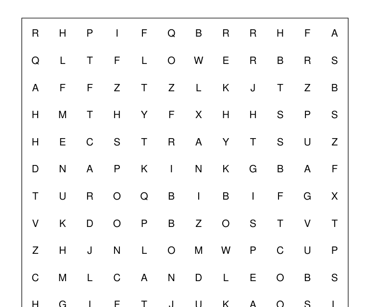 Preview of Celebration table word-search packet