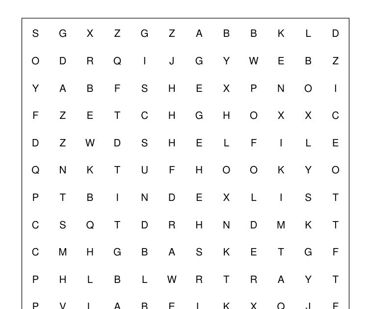 Preview of Home organization word-search packet