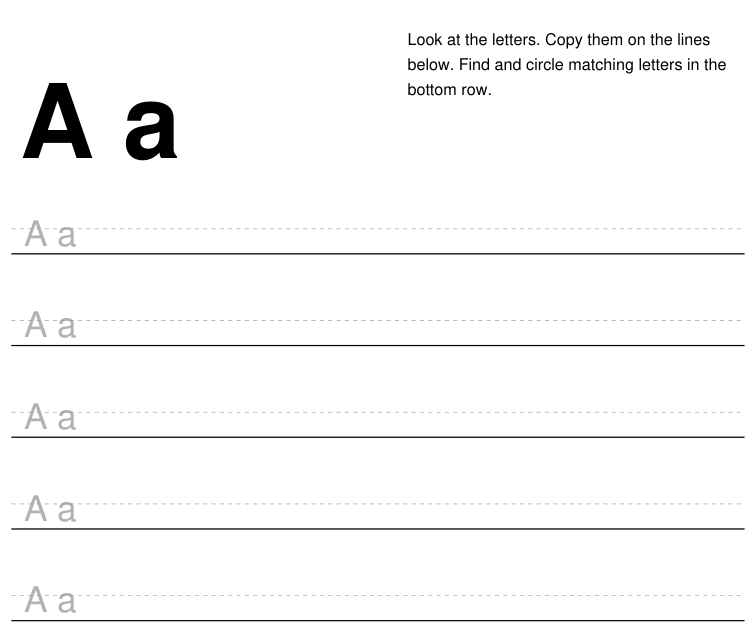 Preview of Alphabet practice worksheets A–Z