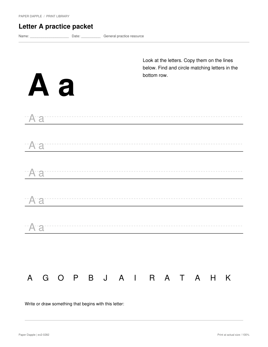Preview of Alphabet practice worksheets A–Z