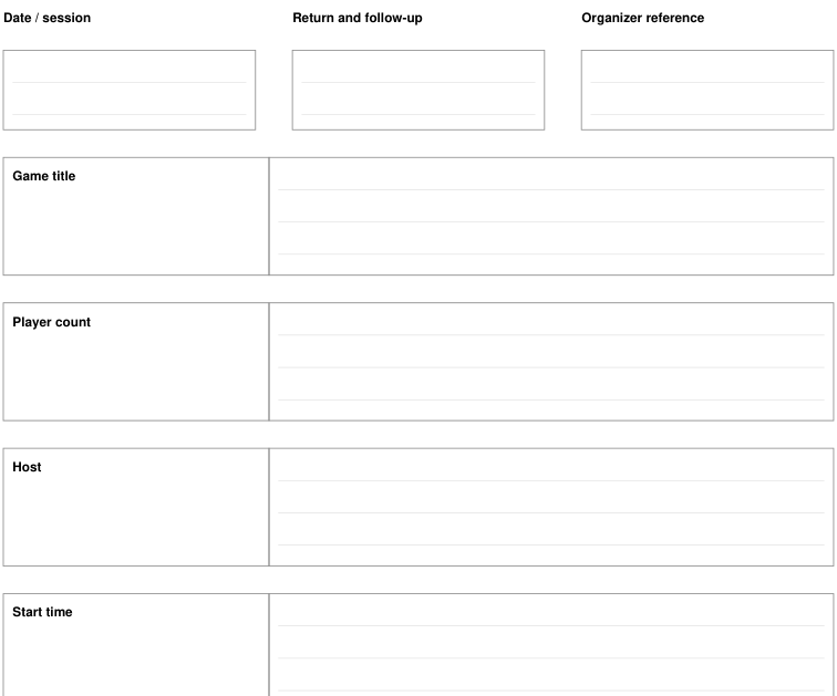 Preview of Board-game club - return and follow-up