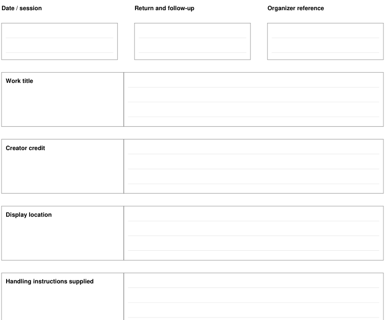 Preview of Community exhibition - return and follow-up