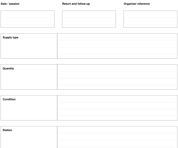Preview of School supply swap - return and follow-up