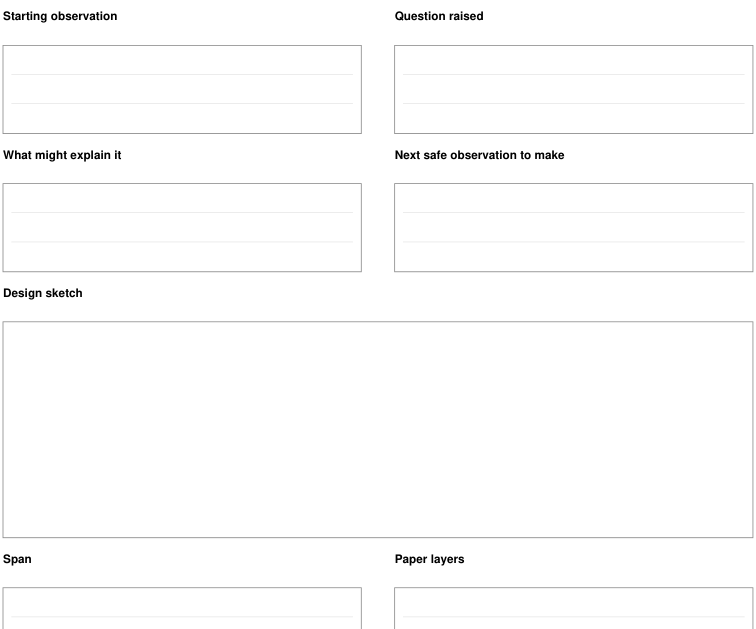 Preview of Paper bridge experiment - question and follow-up