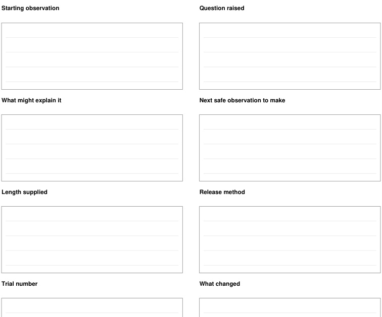 Preview of Pendulum observation - question and follow-up