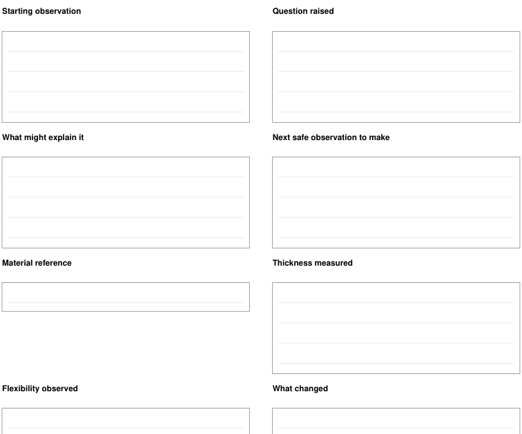 Preview of Household-material comparison - question and follow-up
