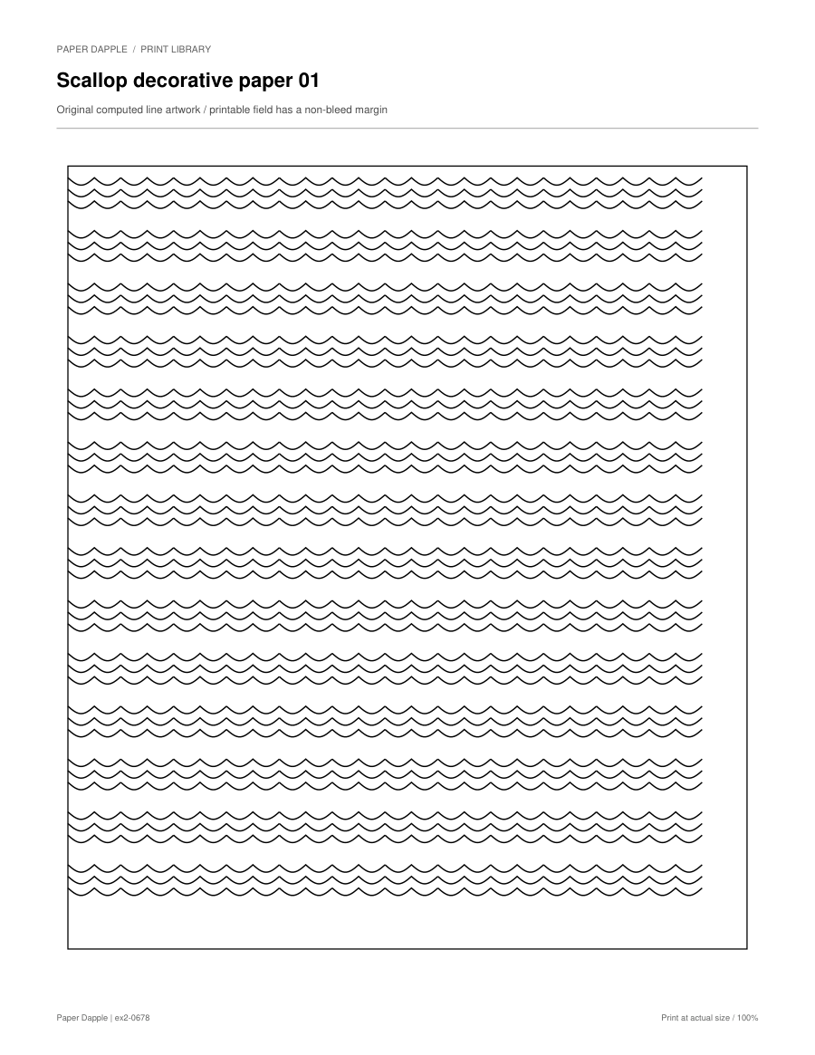 Preview of Scallop decorative papers