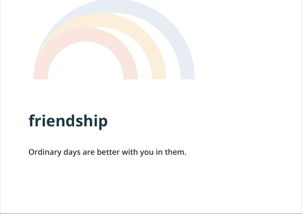 Preview of Friendship geometric greeting card