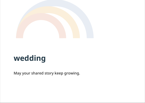 Preview of Wedding geometric greeting card