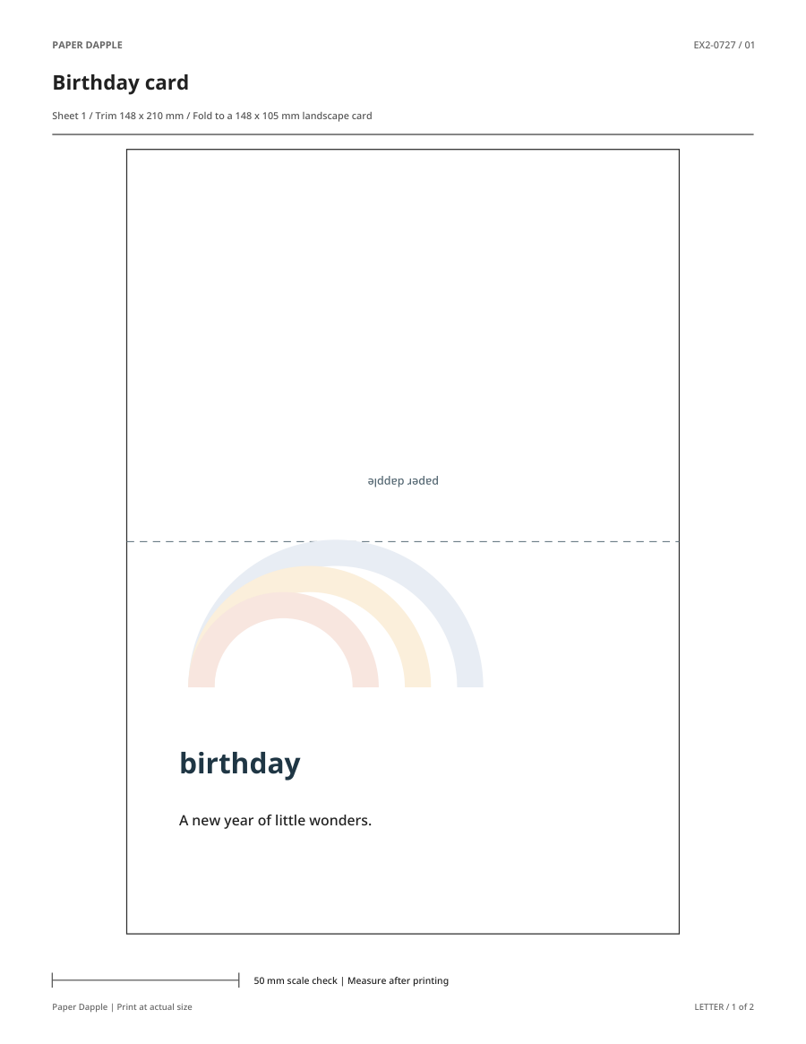 Preview of Birthday geometric greeting card