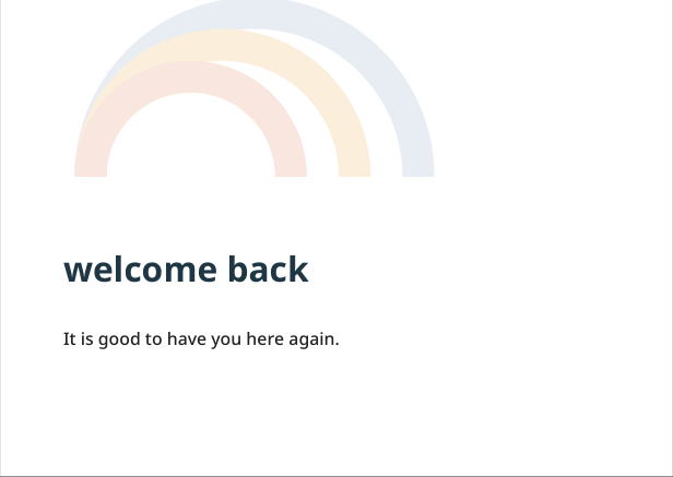 Preview of Welcome back geometric greeting card