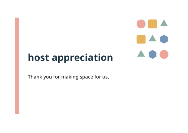 Preview of Host appreciation geometric greeting card