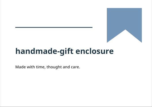 Preview of Handmade-gift enclosure geometric greeting card
