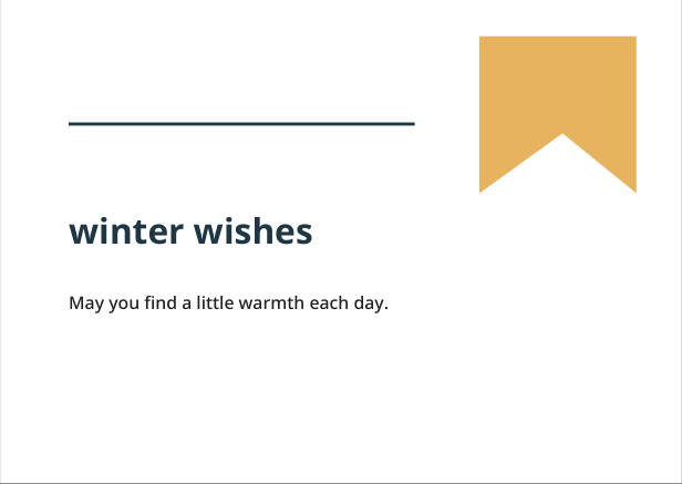 Preview of Winter wishes geometric greeting card