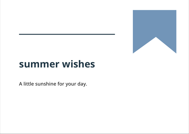 Preview of Summer wishes geometric greeting card