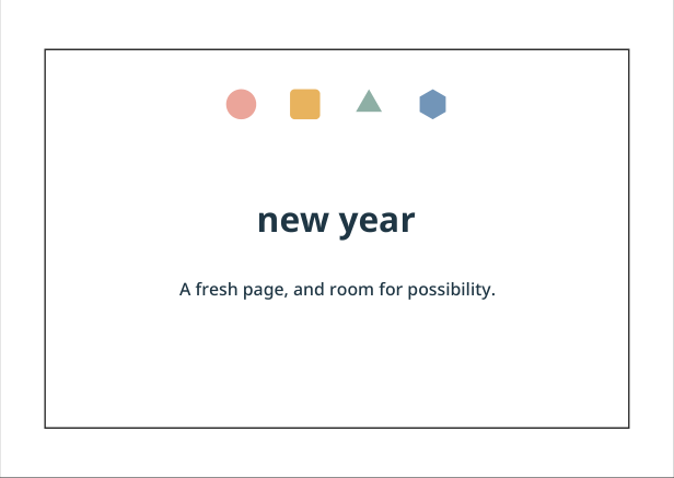 Preview of New year geometric greeting card