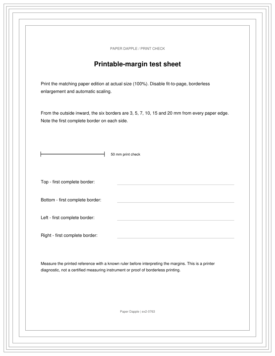 Preview of Printable-margin test sheet