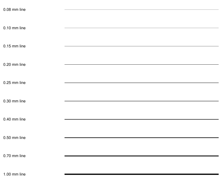 Preview of Thin-line visibility test sheet