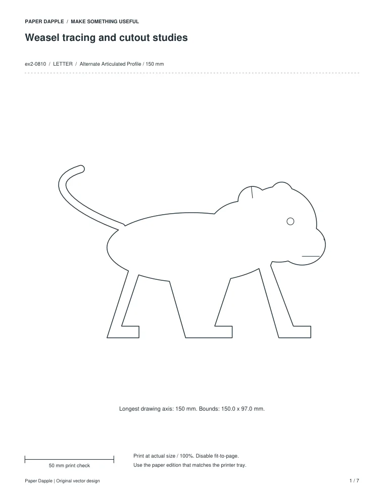 Preview of Weasel tracing and cutout studies