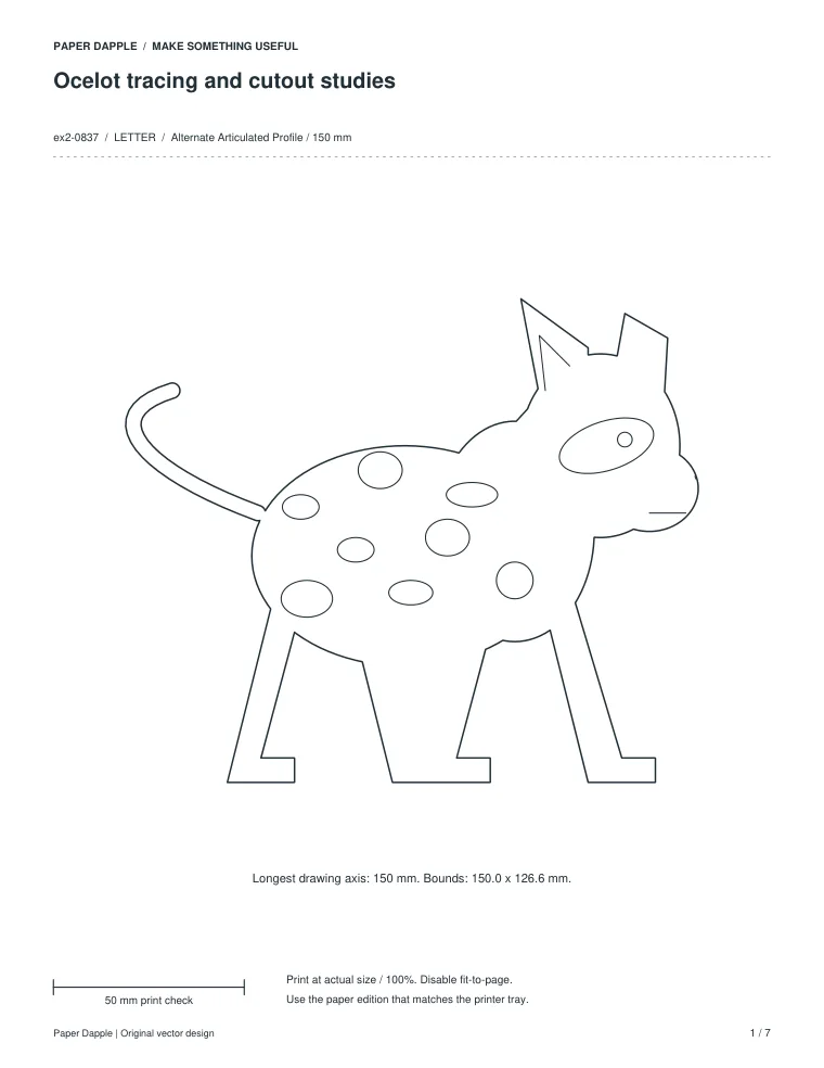 Preview of Ocelot tracing and cutout studies