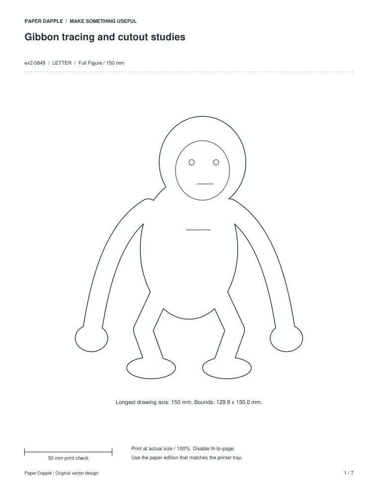 Preview of Gibbon tracing and cutout studies