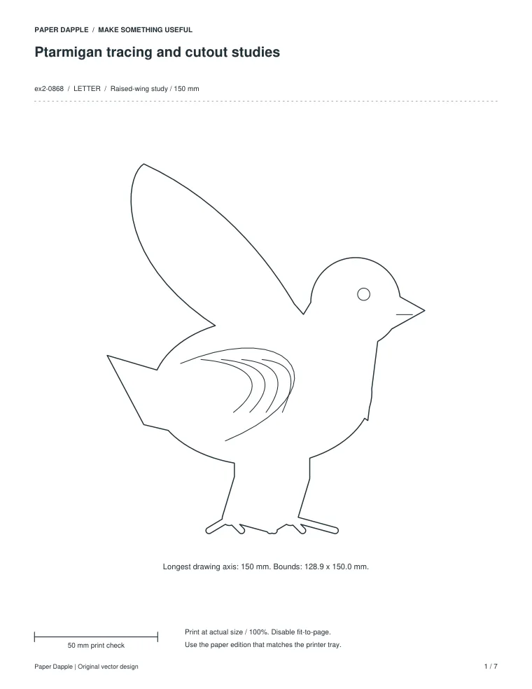 Preview of Ptarmigan tracing and cutout studies