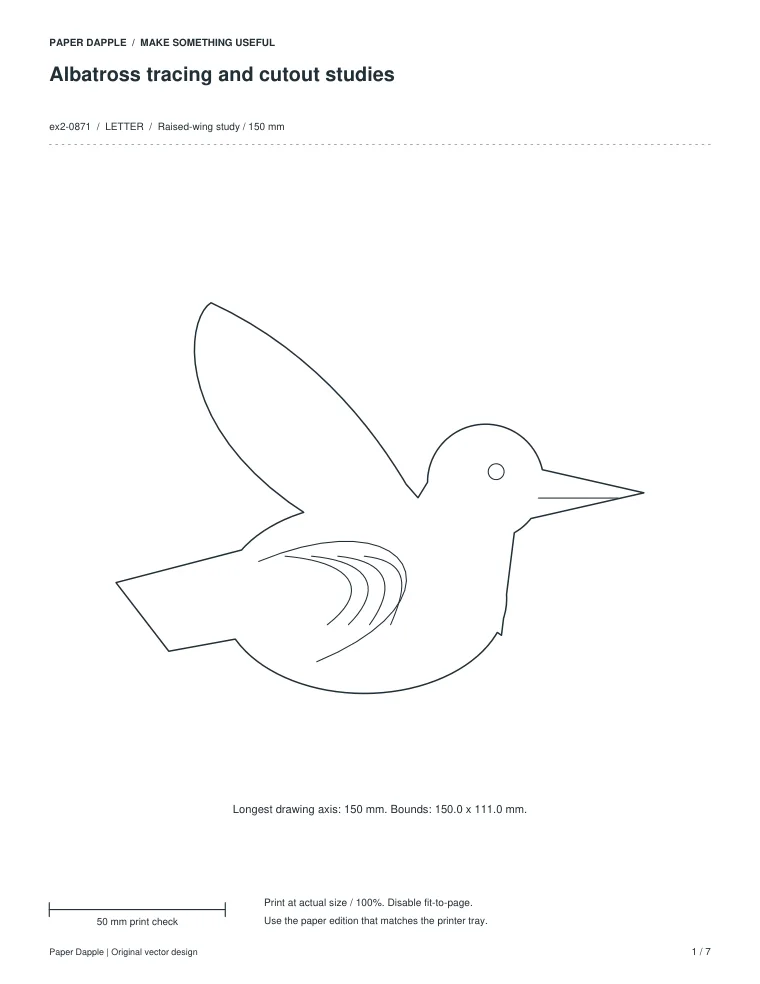 Preview of Albatross tracing and cutout studies