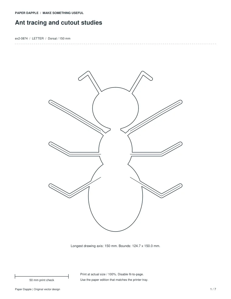 Preview of Ant tracing and cutout studies