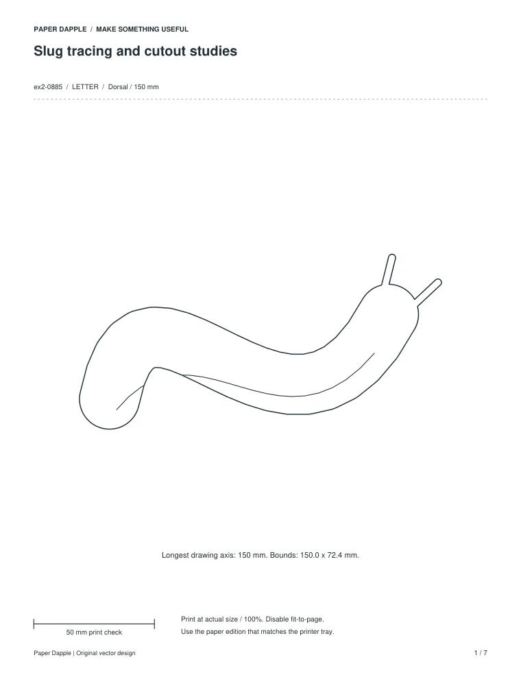 Preview of Slug tracing and cutout studies